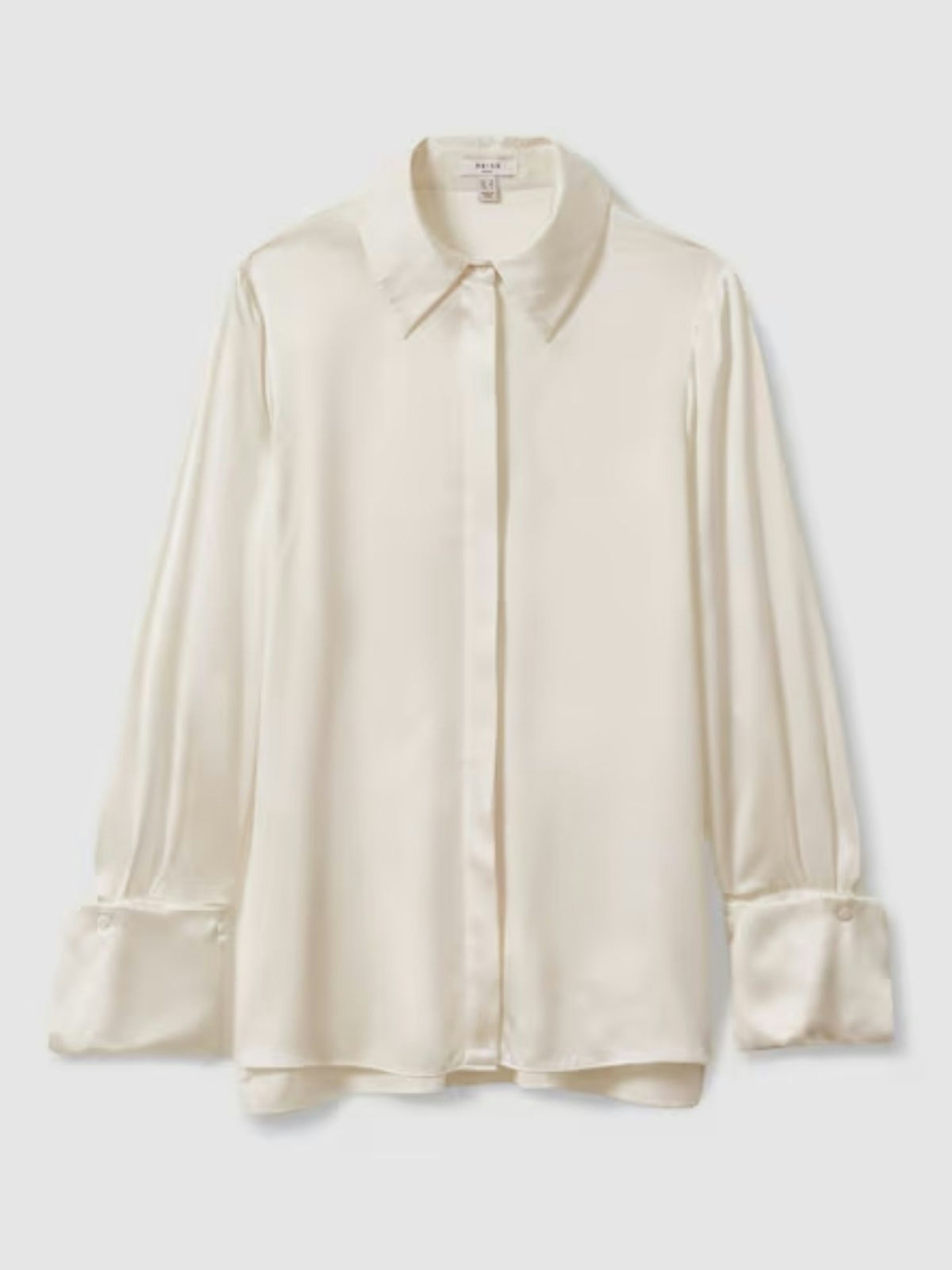 Hailey Silk Shirt in Ivory