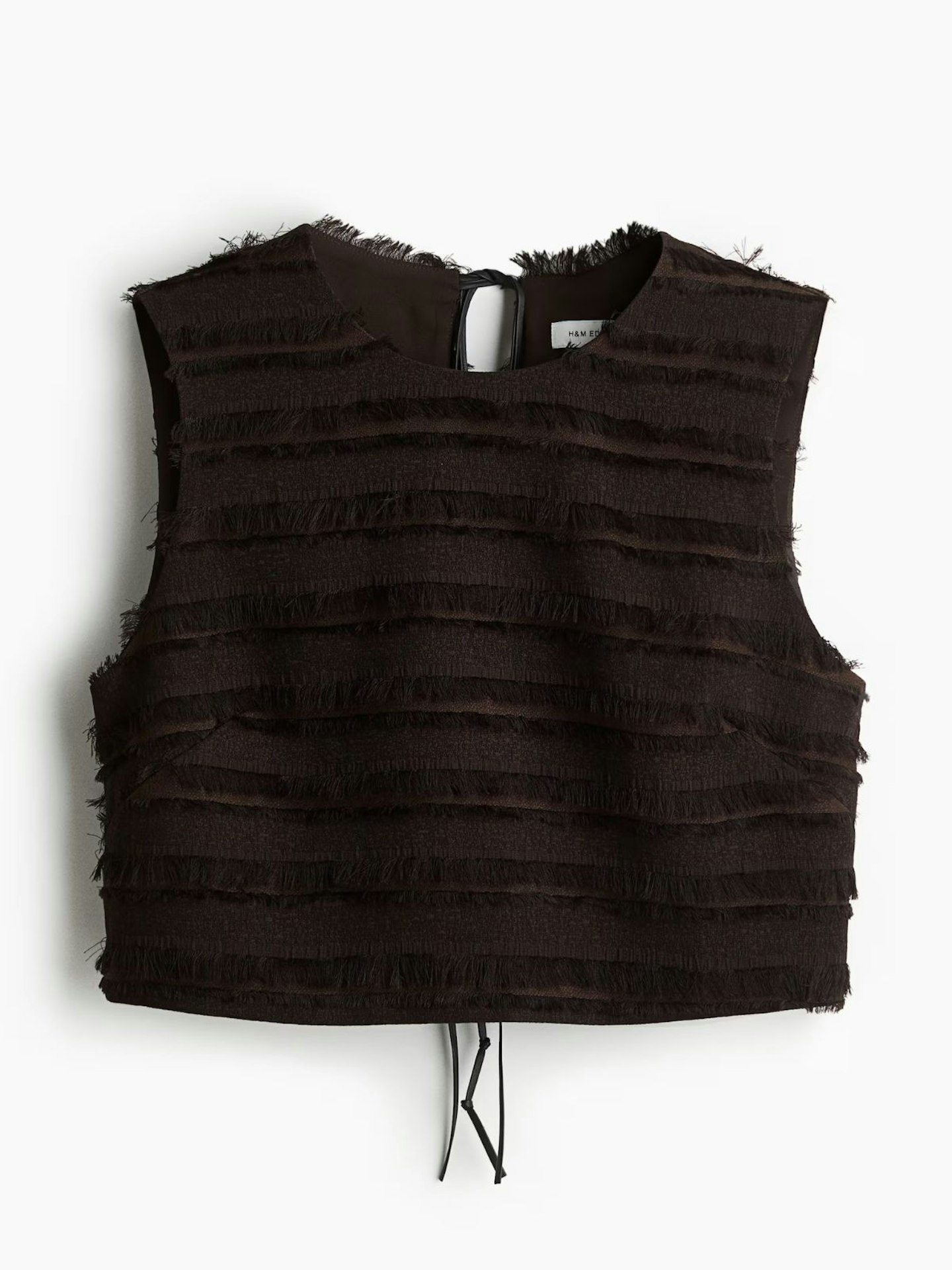 Fringed-Trimmed Top