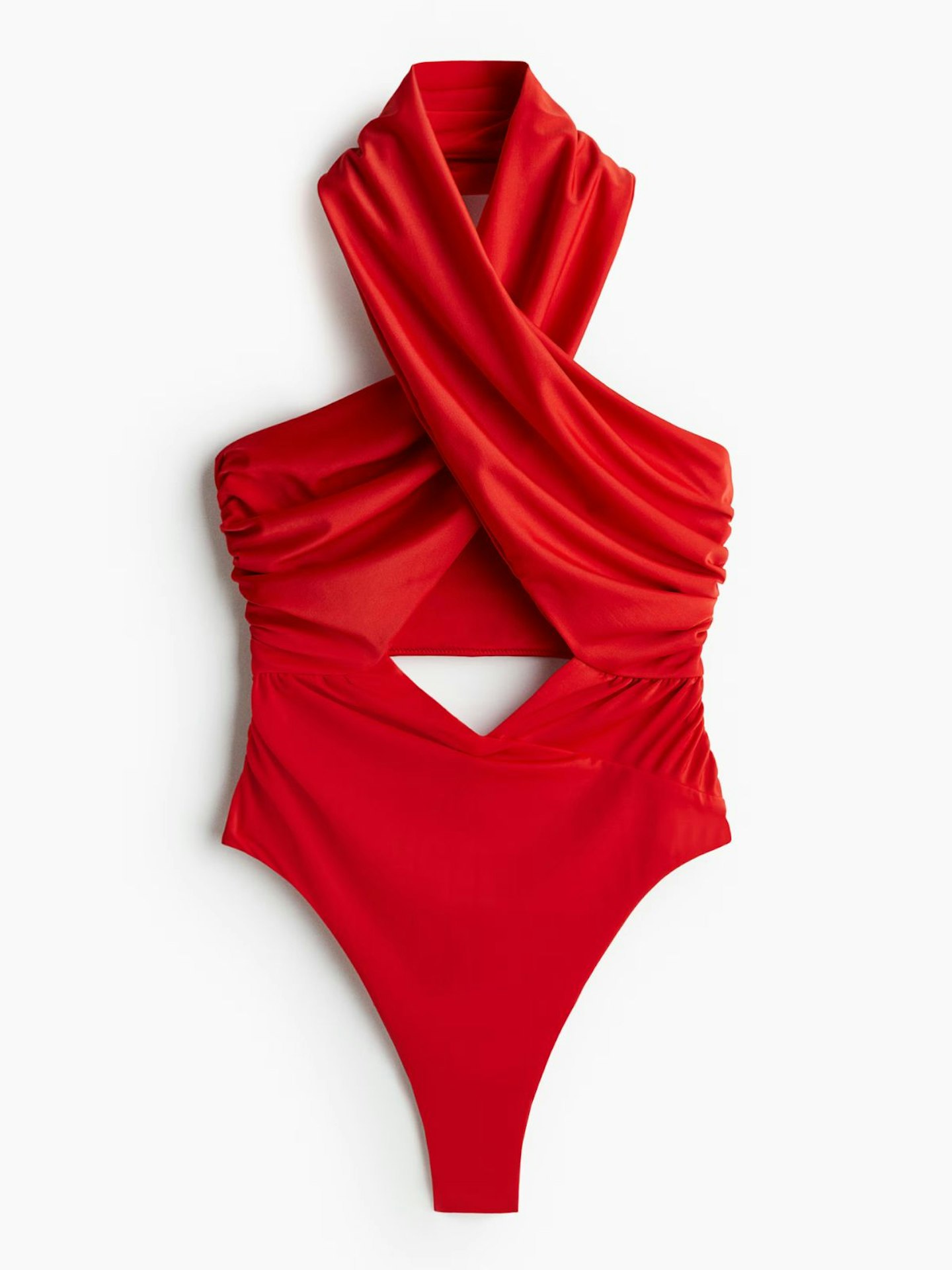 Draped Halterneck Swimsuit