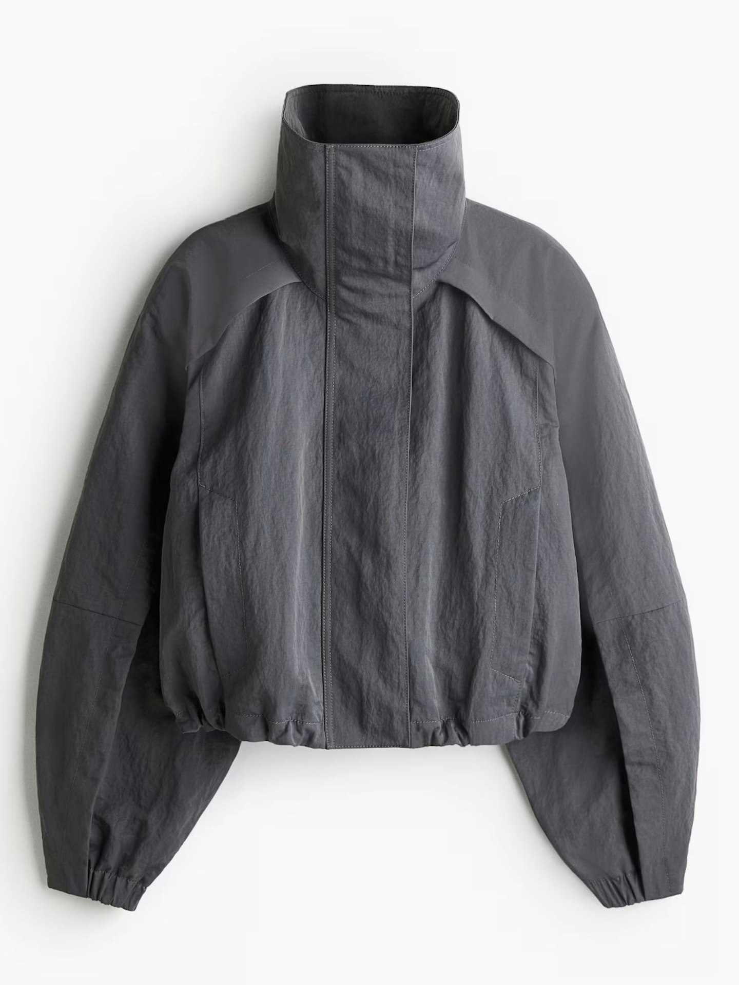 Shoulder-Pad Nylon Jacket