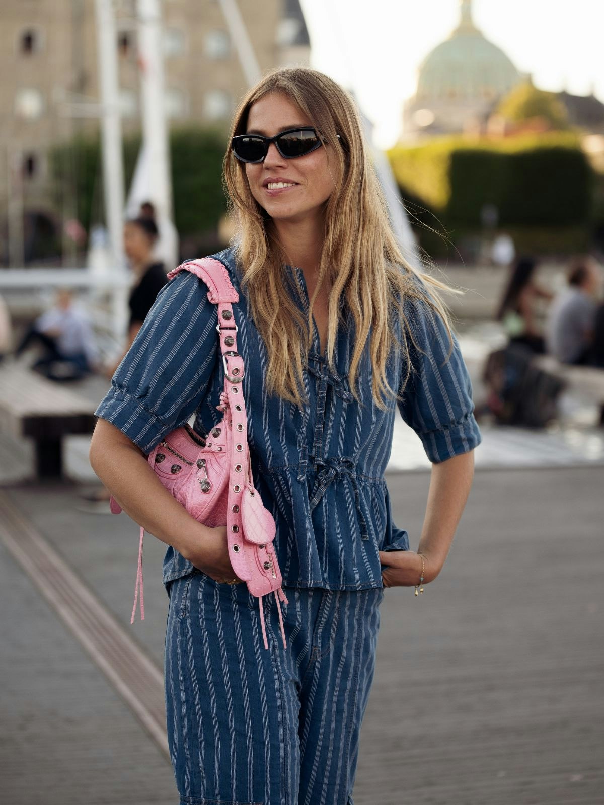 M&S Ganni Denim Blouse