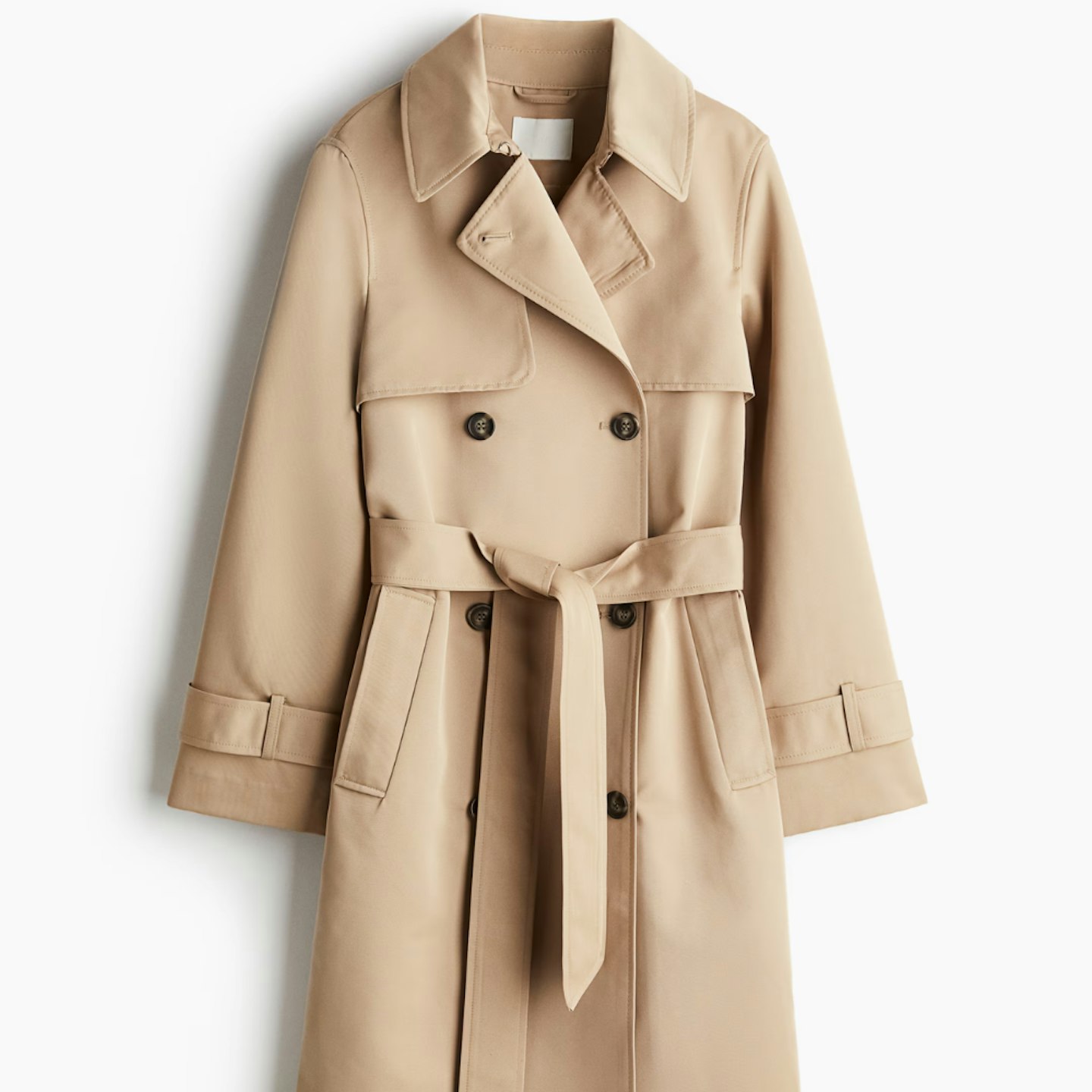 beige trench coat