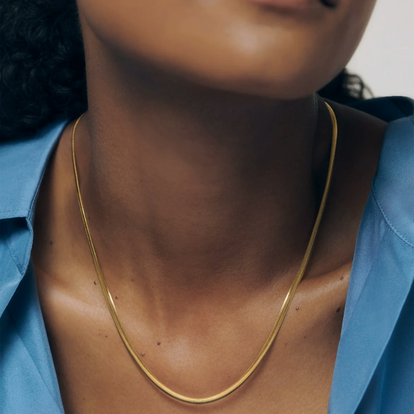 monica vinader snake gold necklace