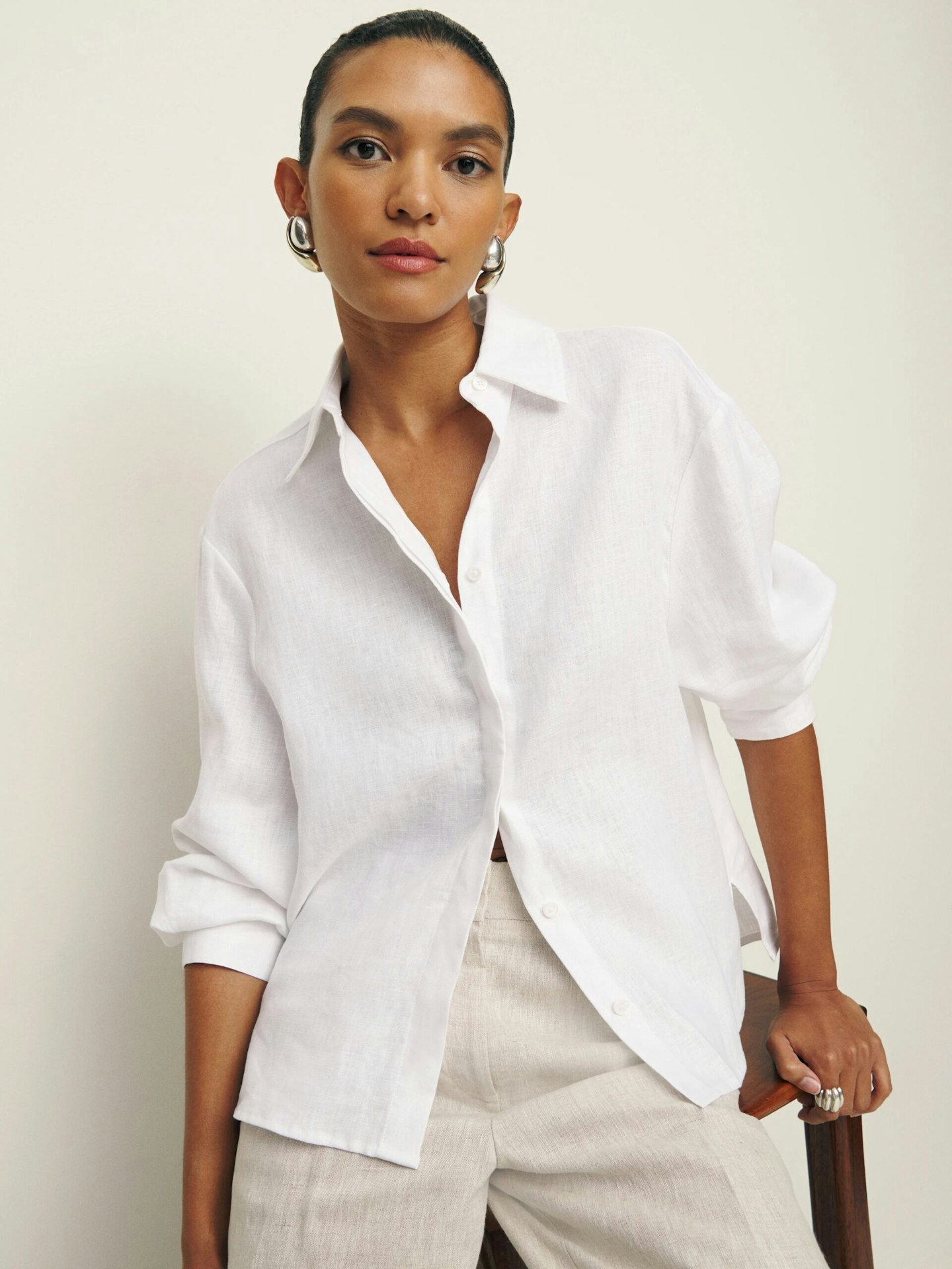 reformation white shirt 