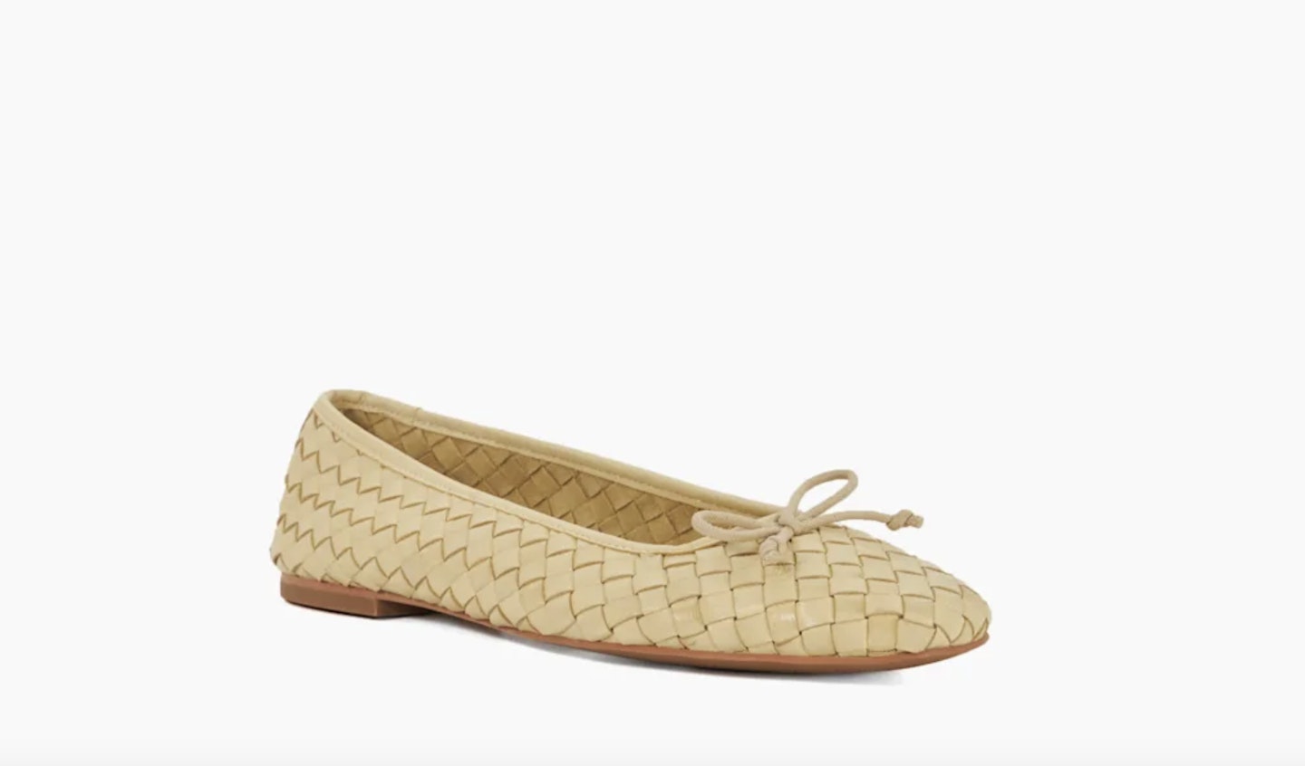 dune yellow woven shoes 