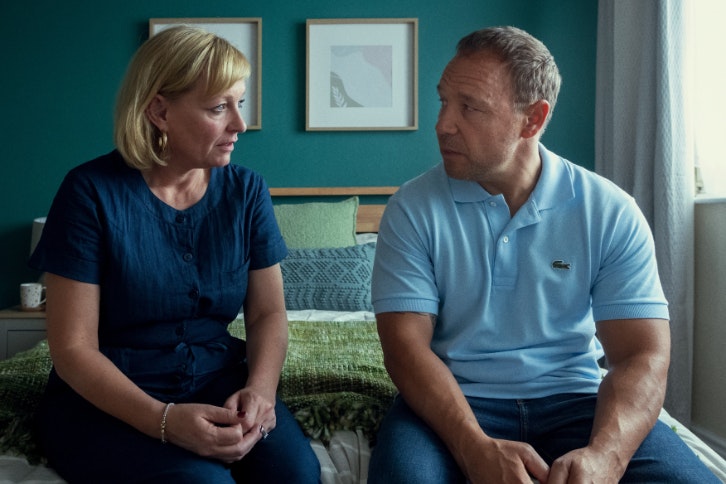Christine Tremarco and Stephen Graham in Adolescence