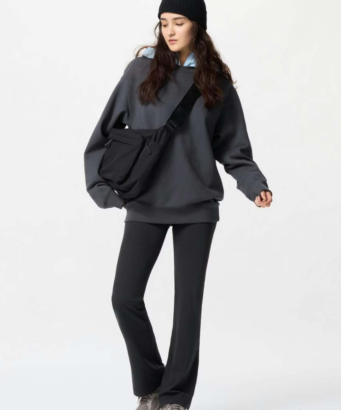 Uniqlo AIRism Soft Ribbed Flare Leggings