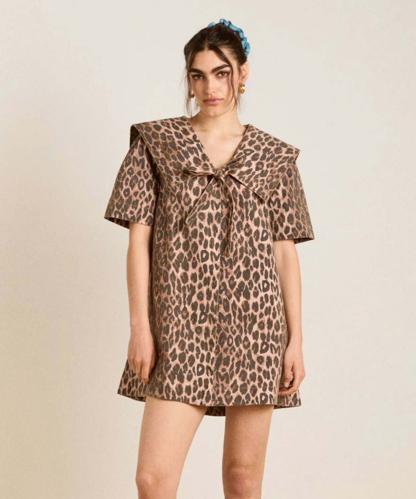damson madder, goldie dress in leopard
