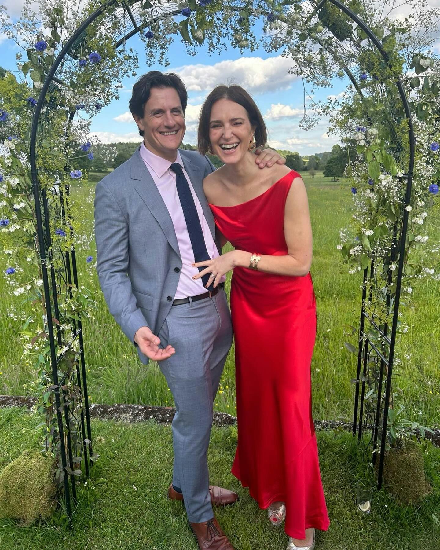 Elizabeth Day with her husband Justin