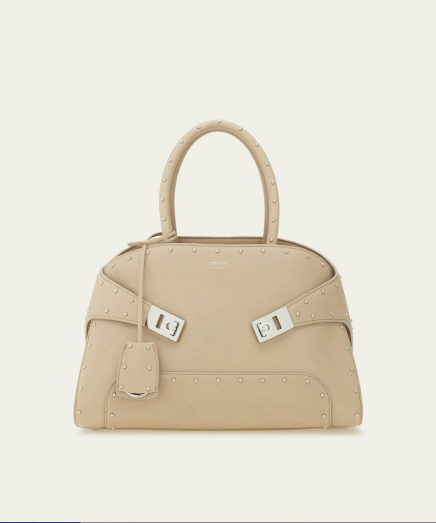 ferragamo Hug Handbag With Studs