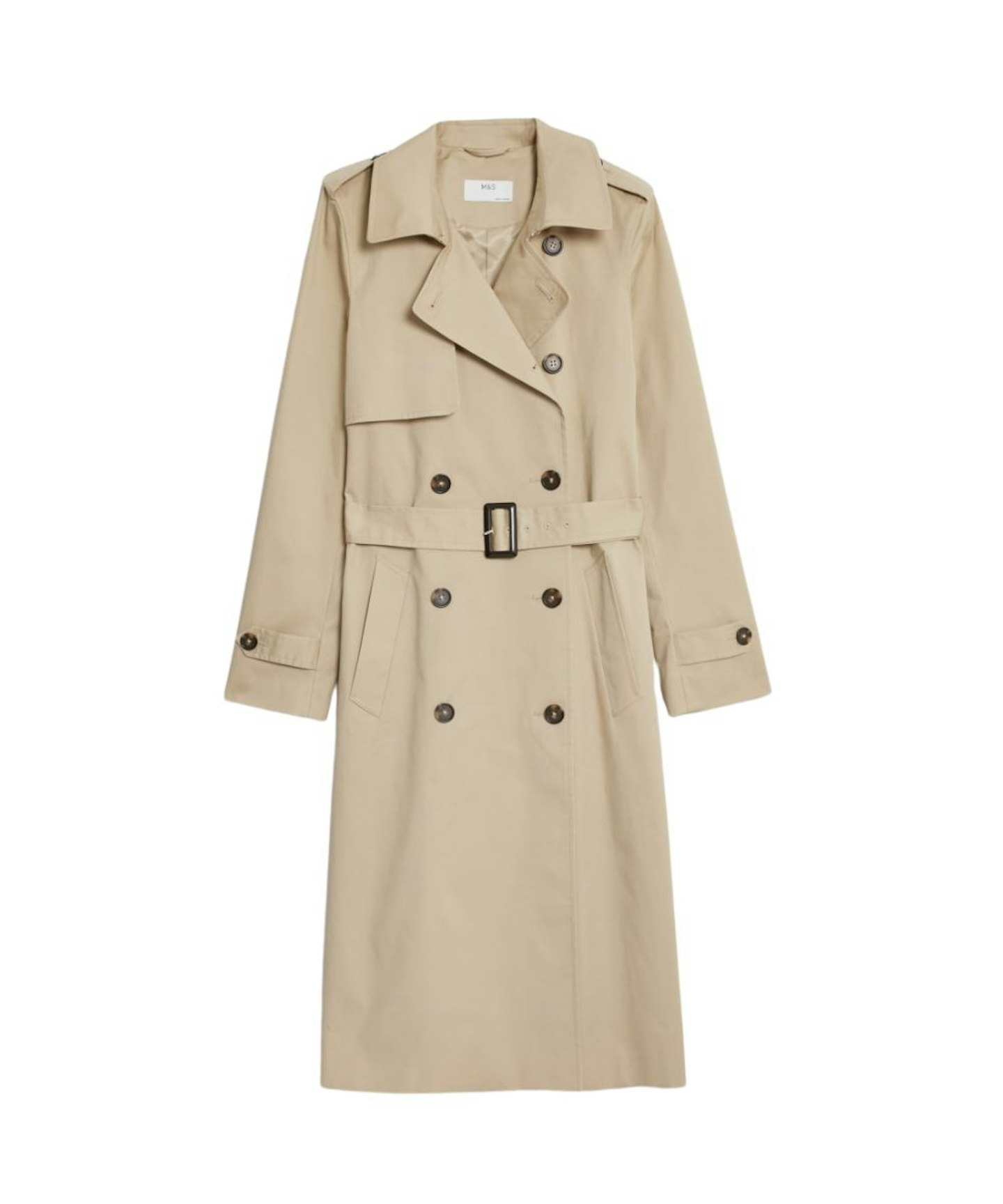 M&S, Cotton Rich Belted Trench Coat