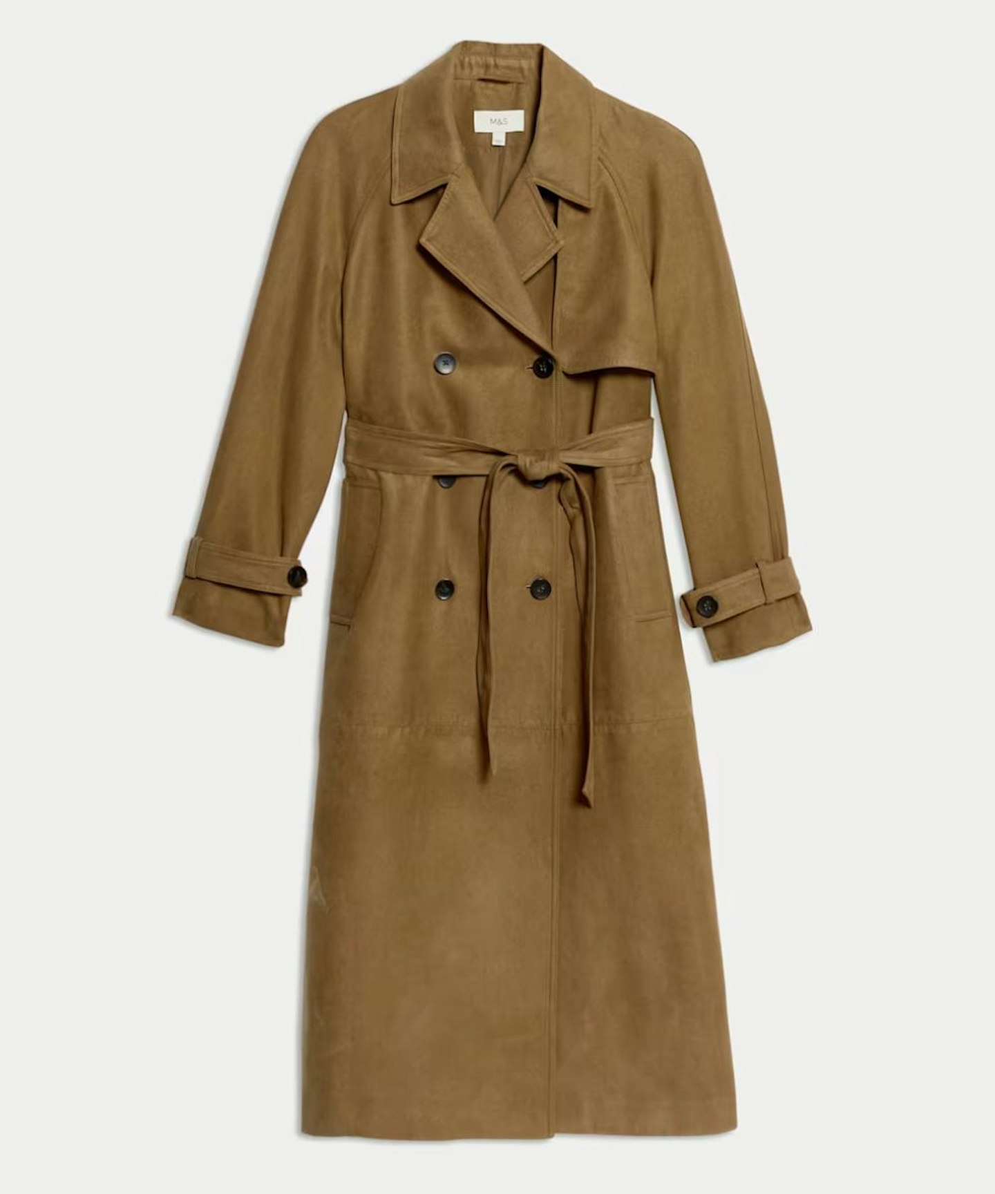 Double Breasted Longline Trench Coat