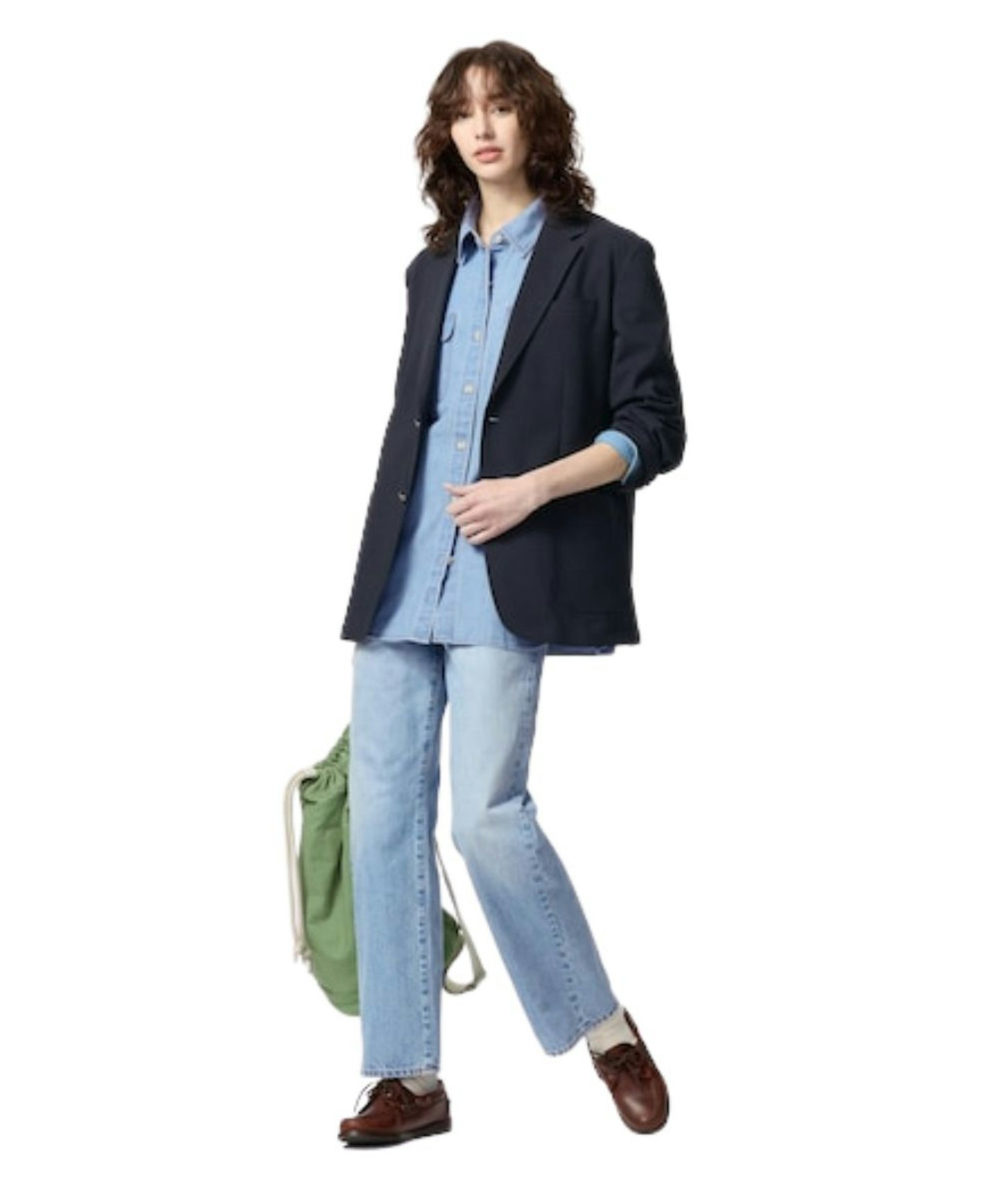 Uniqlo, Straight Jeans in Blue