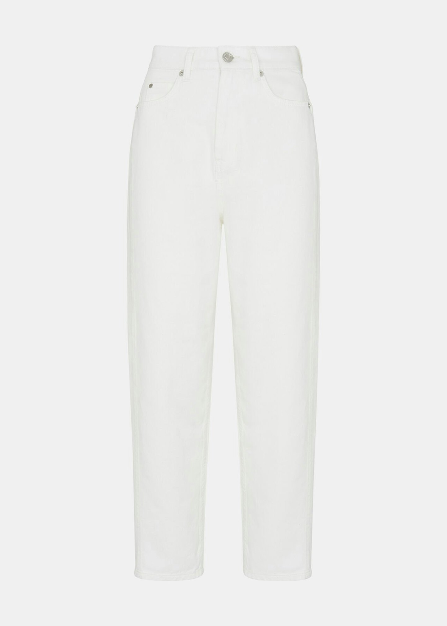 Whistles White Authentic Barrel-Leg Jean