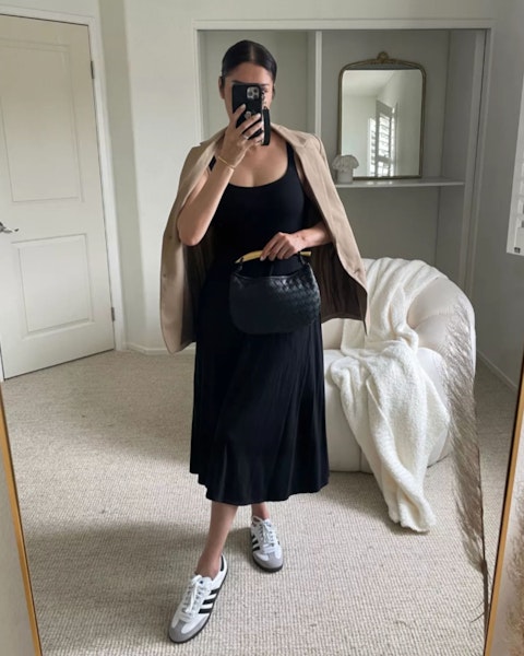 Reformation Rou Reformation Rou Knit Sleeveless Midi Dress In Black Jersey S