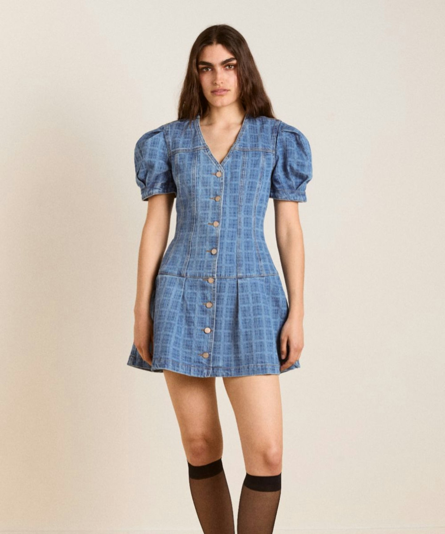 Adeline Denim Mini Dress