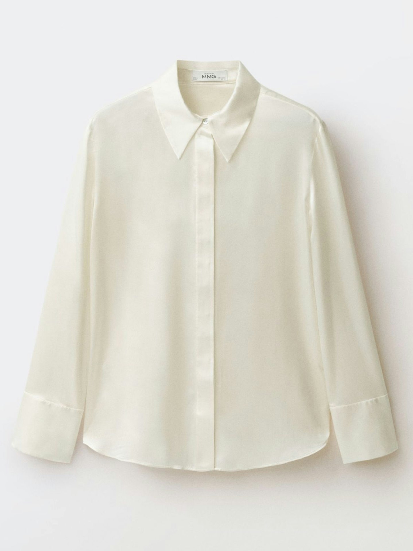 Mango, Satin Silk Shirt