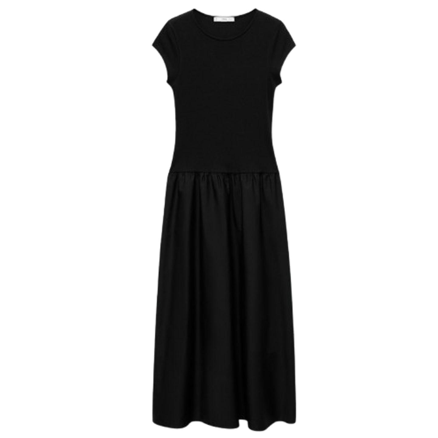 black drop waist dress