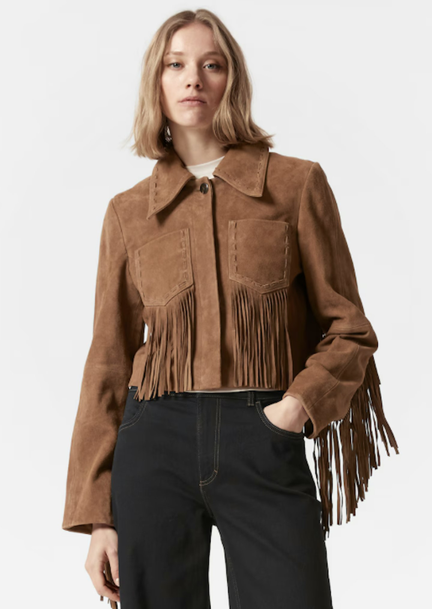 &other stories suede jacket