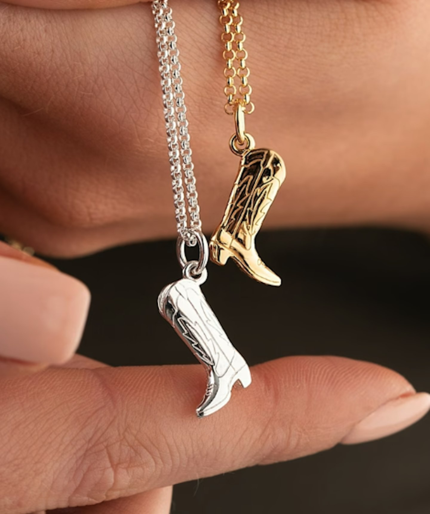 Wolf and Badger cowboy necklace