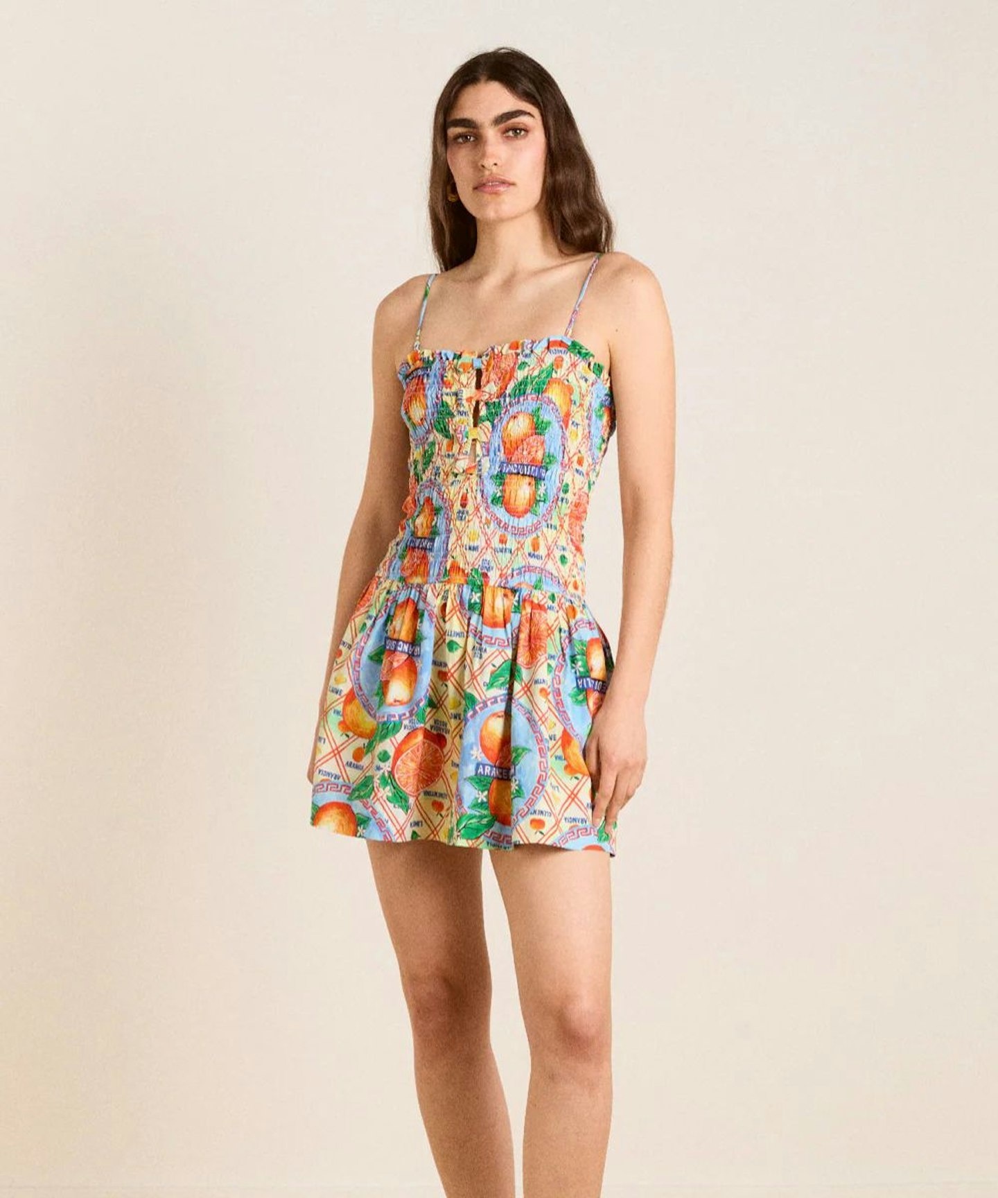 Fleur Shirred Mini Dress