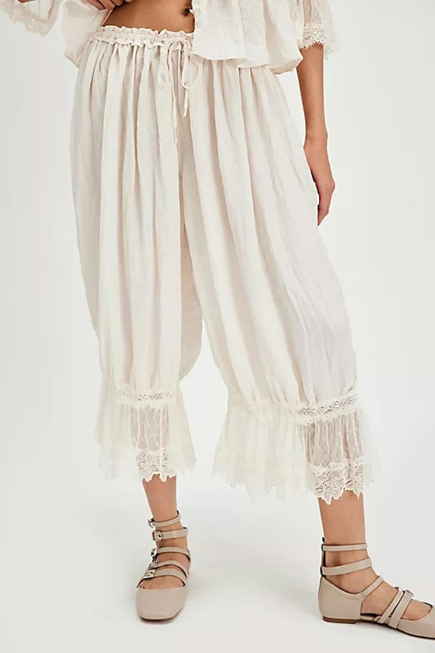 Free People Forever Young Bloomer Pant in White