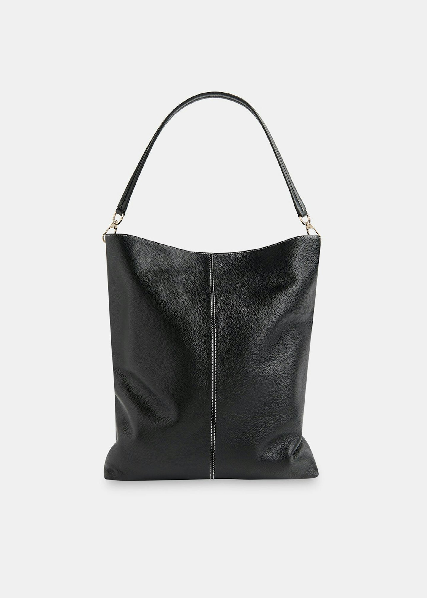 Kamil Contrast-Stitch Tote Bag