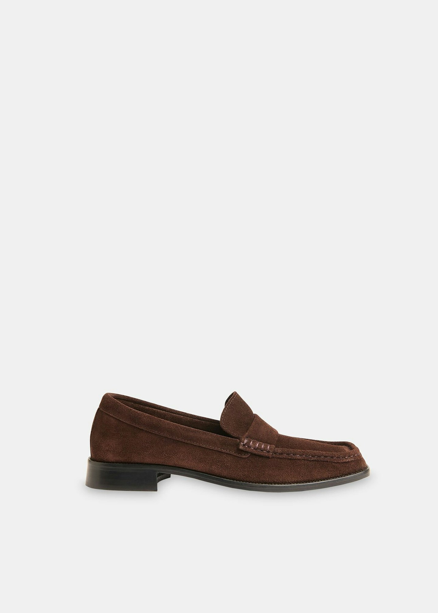 Mora Suede Square-Toe Loafer