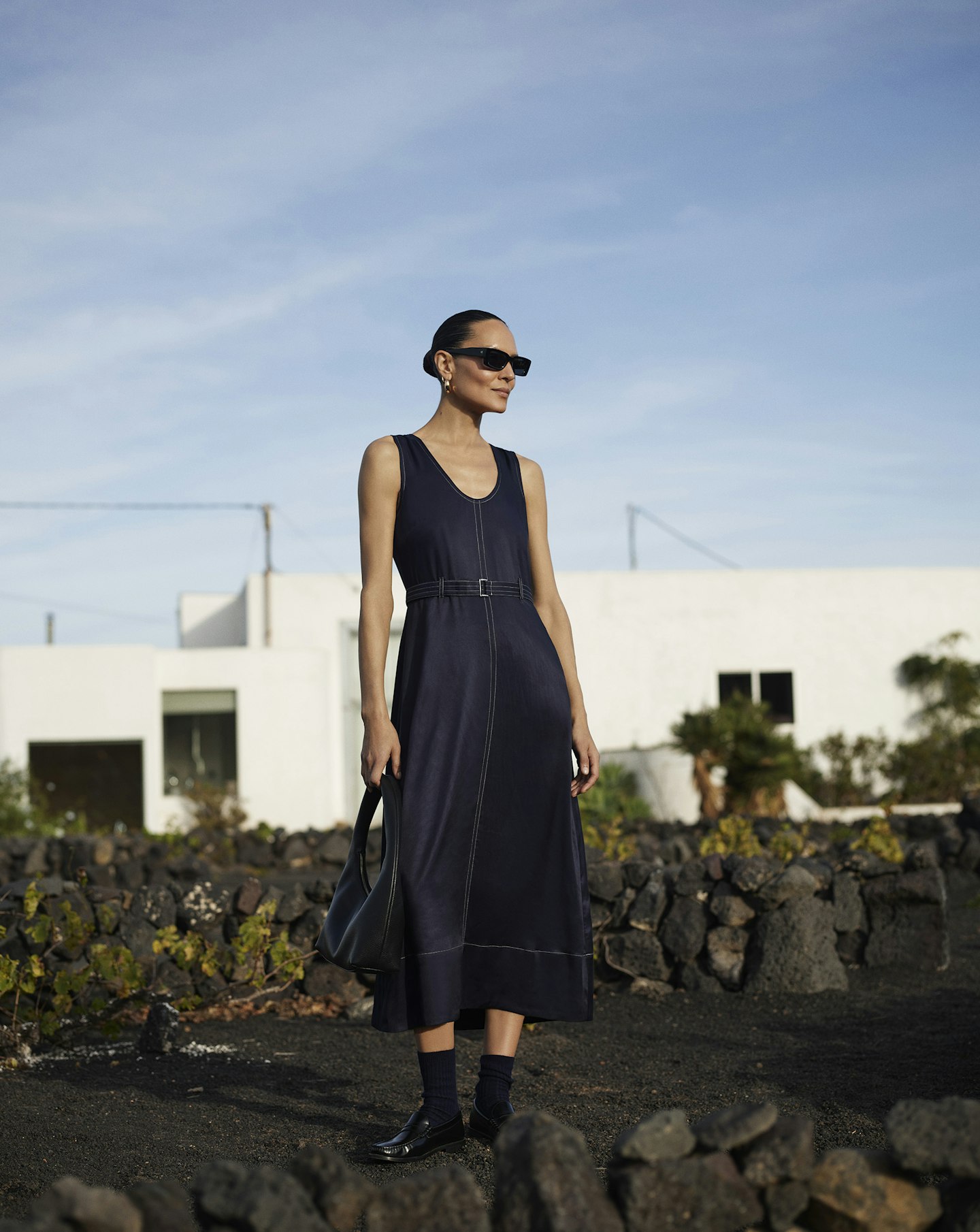 Whistles sleeveless midi dress