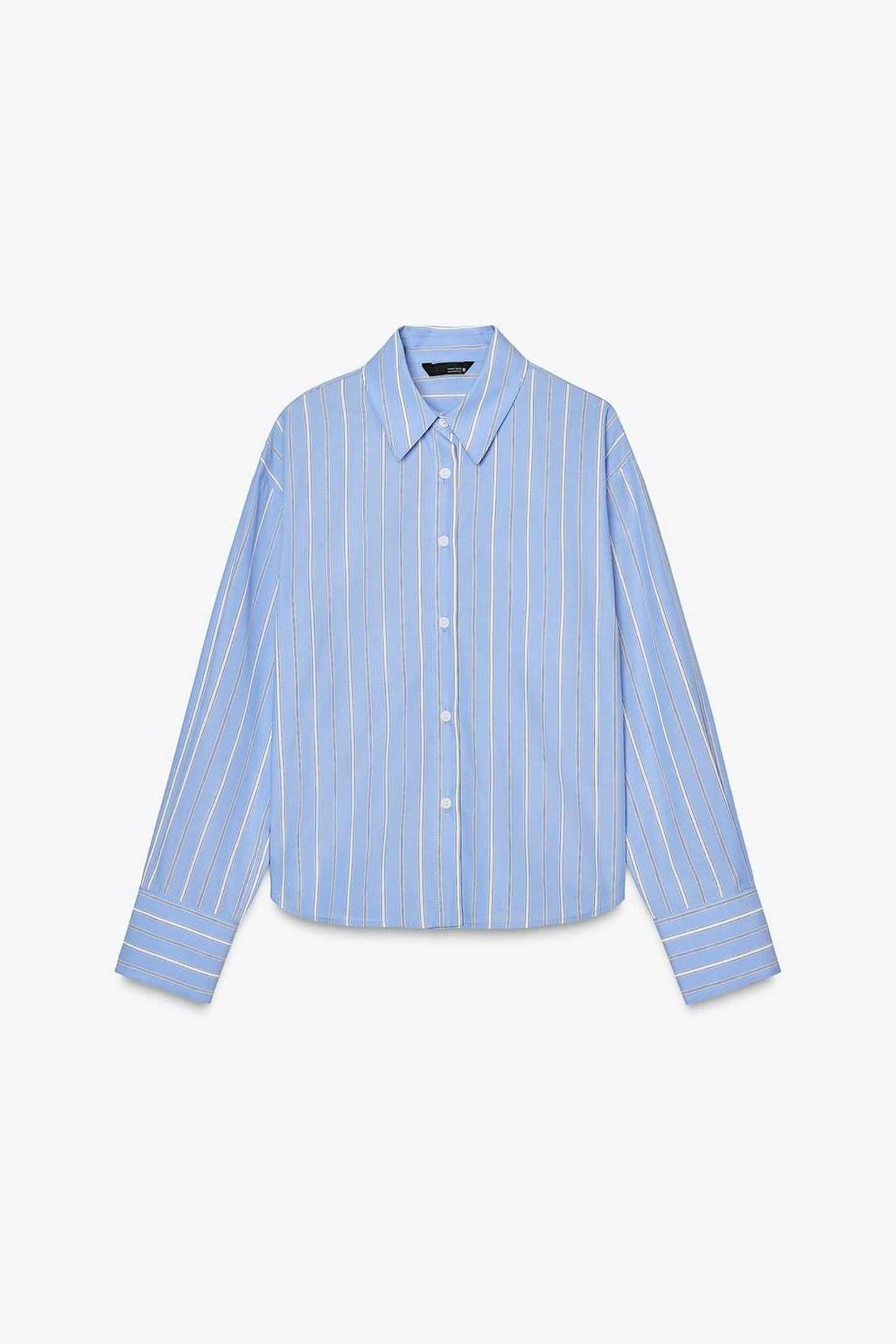 Zara, Striped Poplin Shirt