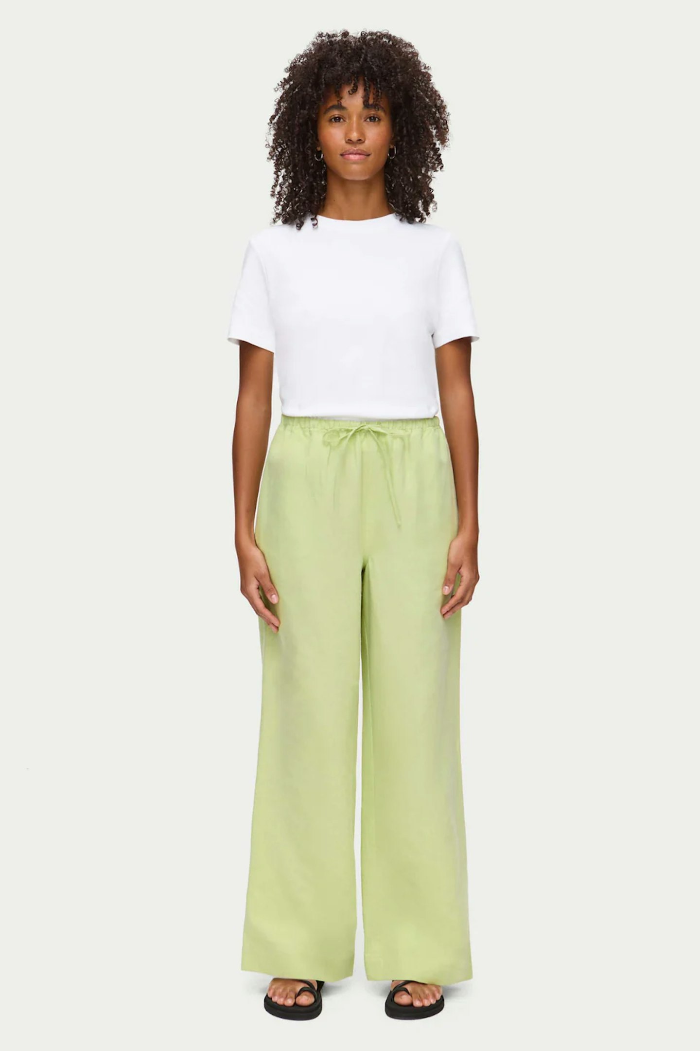 Algine, Alara Linen Wide Leg Trousers