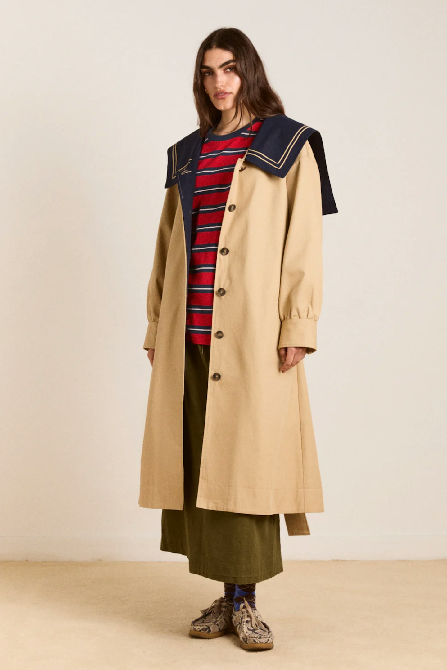 damson madder ella trench coat