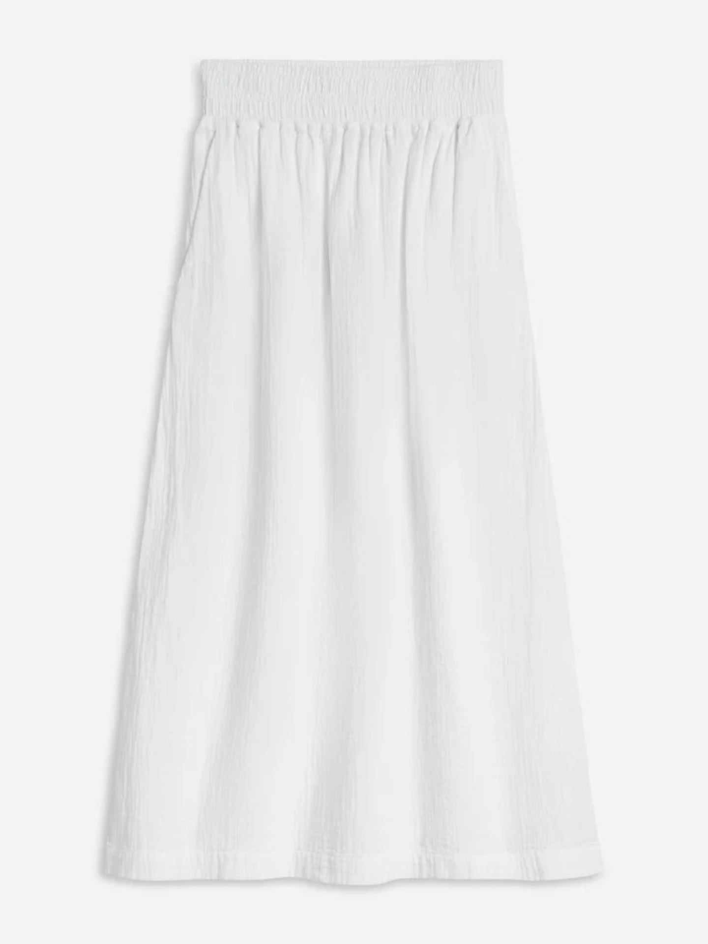 Boden, Double Cloth Smocked Skirt