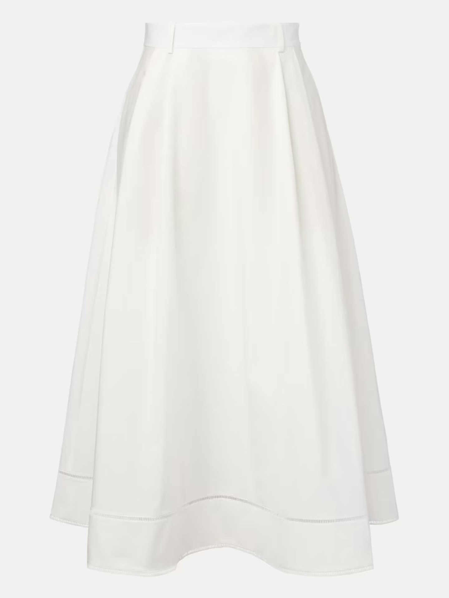 Róhe, Embroidered Cotton Poplin Maxi Skirt