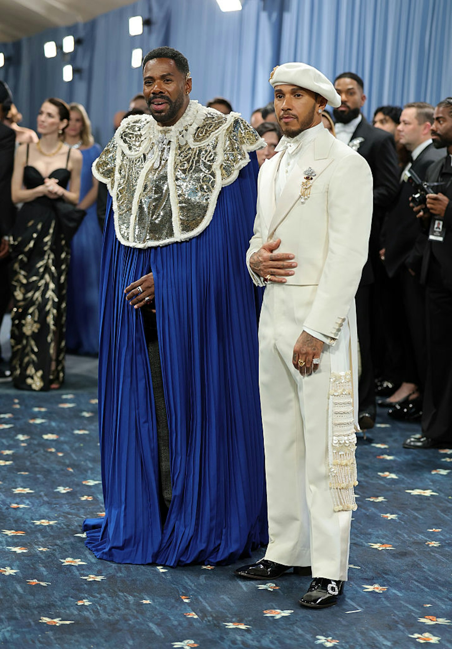 Colman Domingo and Lewis Hamilton