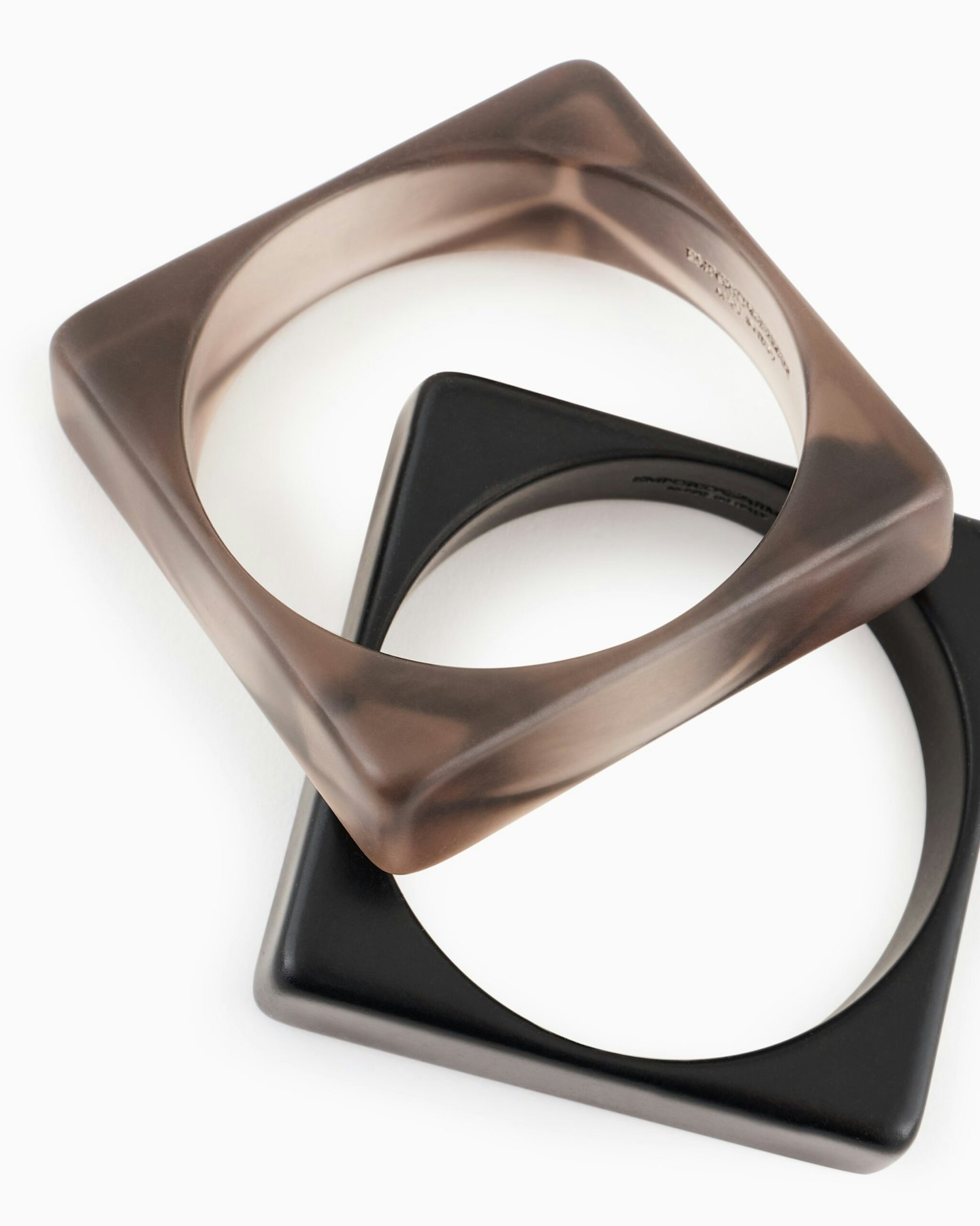 Emporio Armani Set Of Two Square Bangles