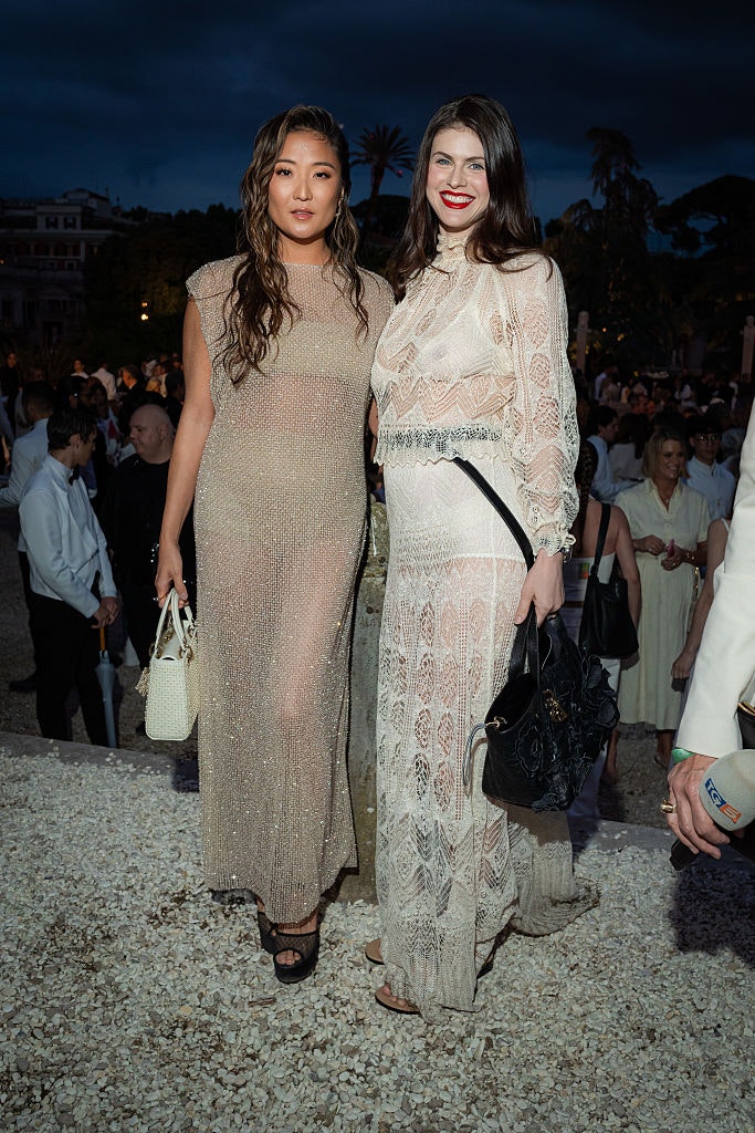 L-R: Ashley Park and Alexandra Daddario at the Dior Cruise 2026 show