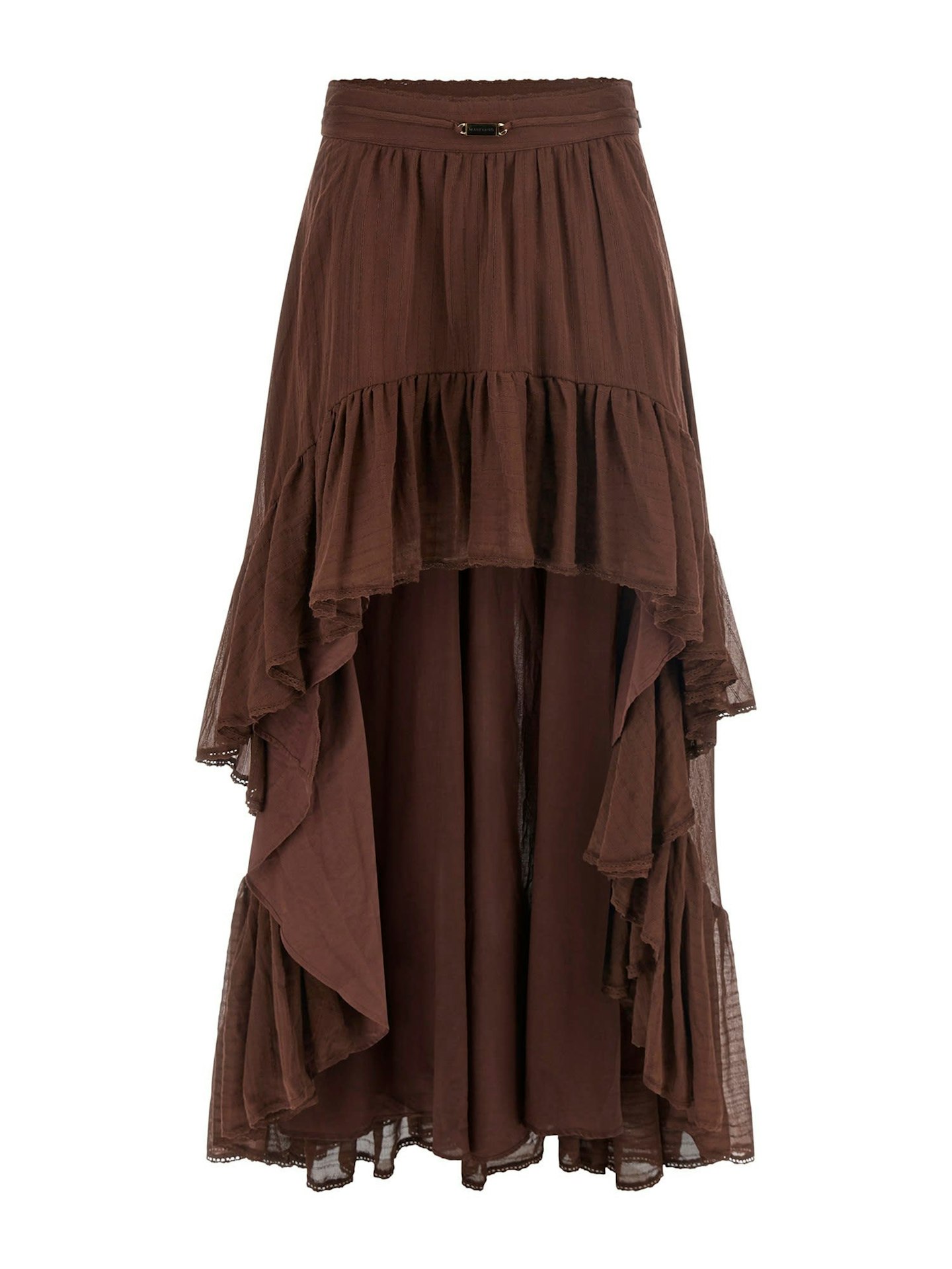 Guess Marciano Flounced Long Skirt