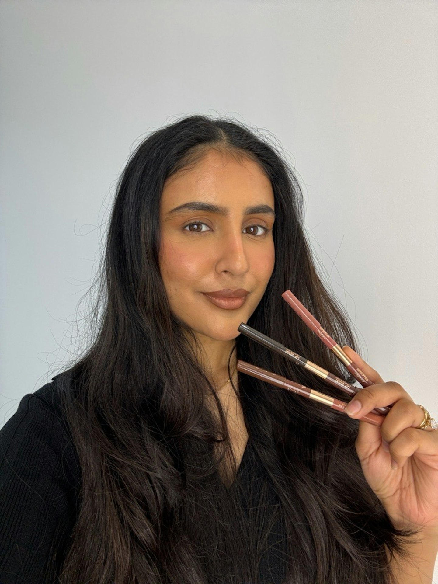 Beauty writer Sameeha using the shade Tan