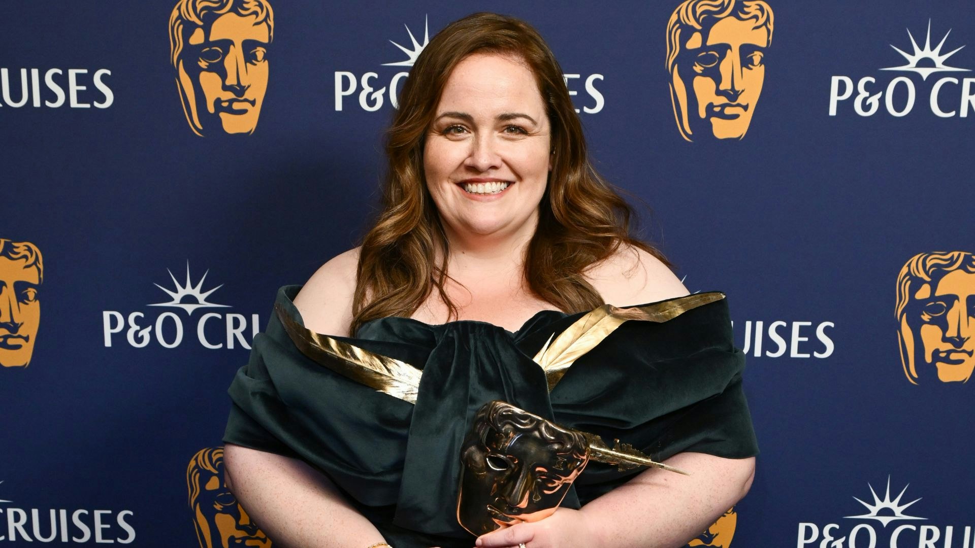 jessica gunning golden globes dress Golden Globes 2025: BABY REINDEER Star Jessica Gunning in Christian Siriano