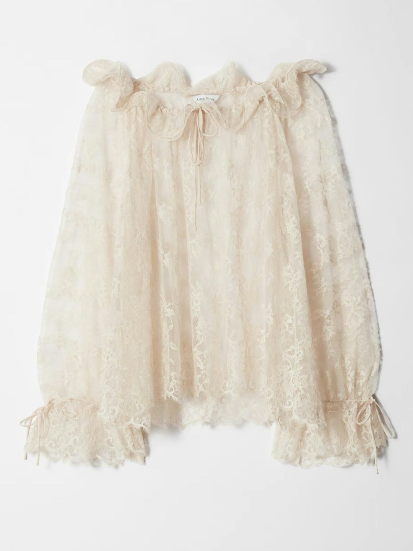 & Other Stories, Ruffle Lace Blouse