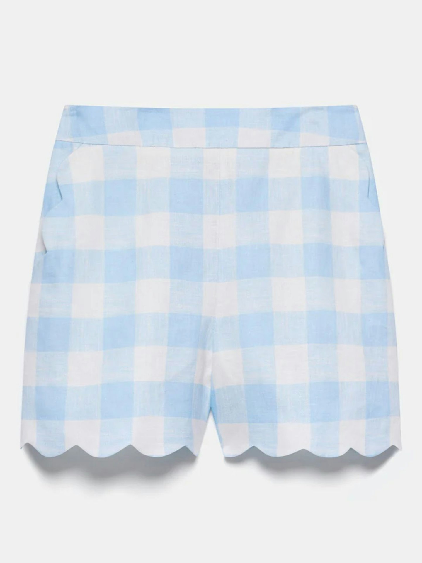 Gingham Linen Shorts