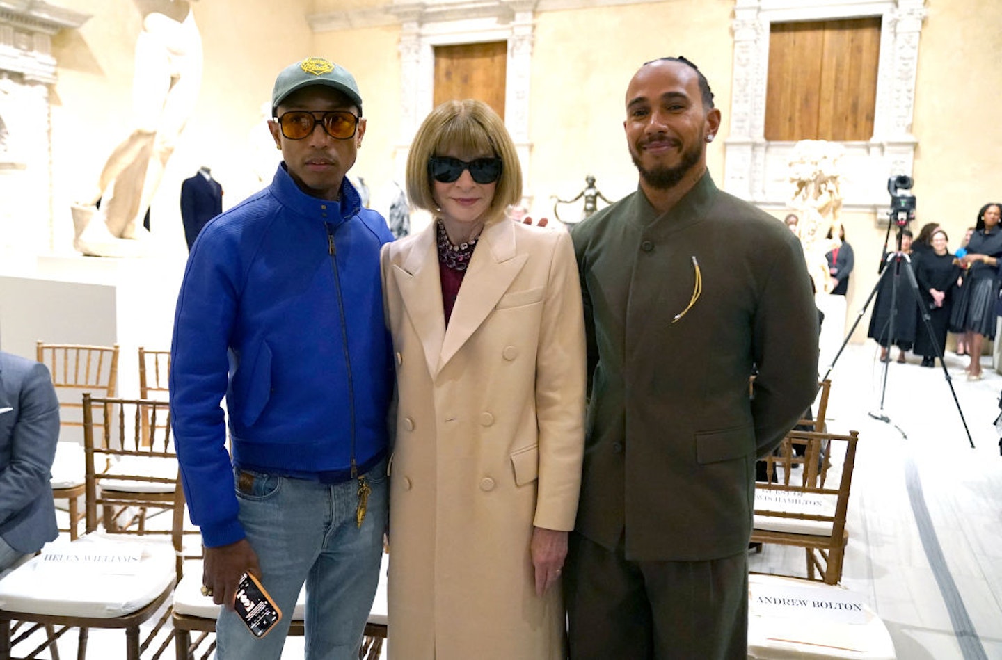 Pharrell Williams Lewis Hamilton Anna Wintour