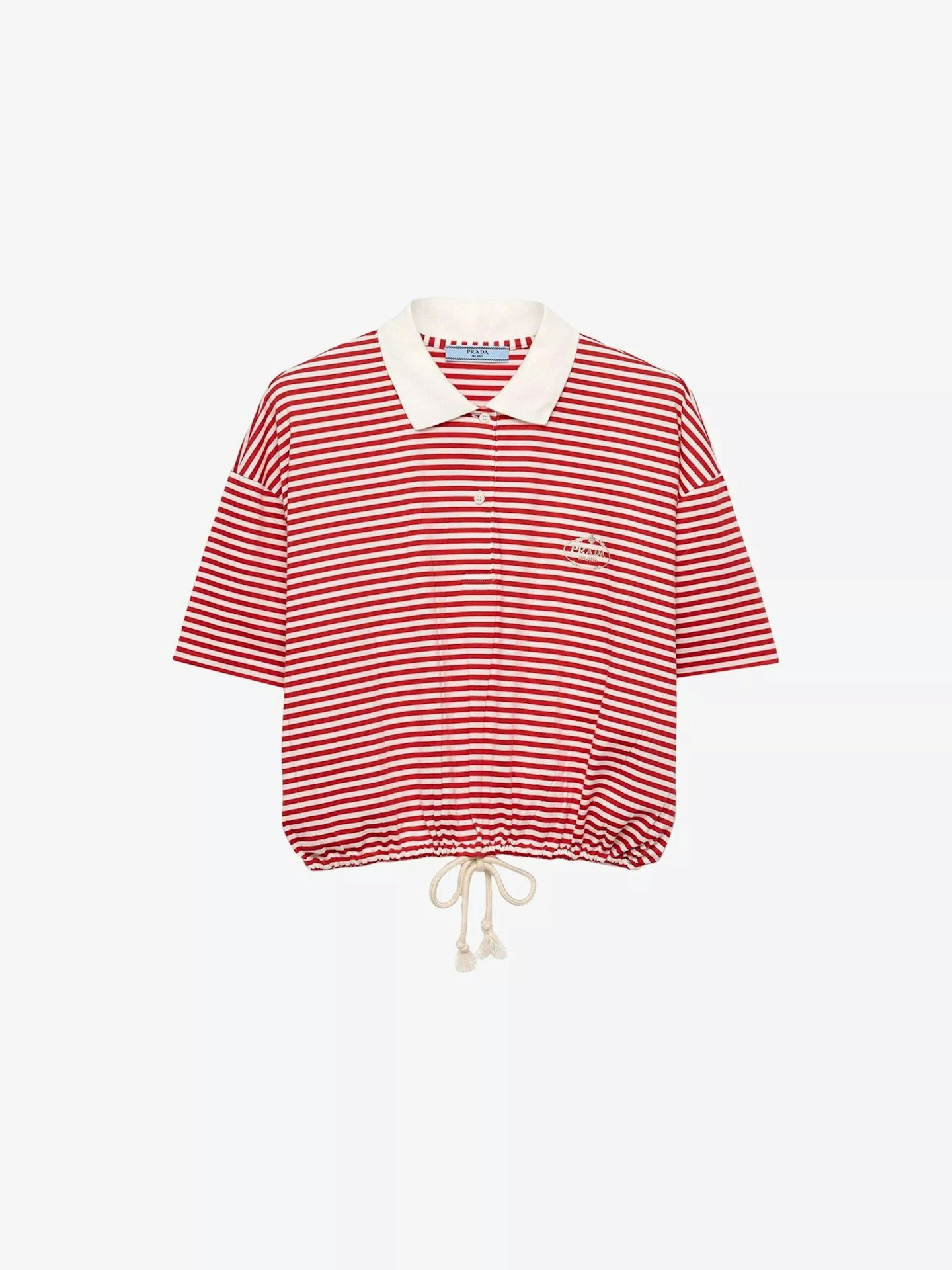 Prada Cotton Stripe Polo Shirt