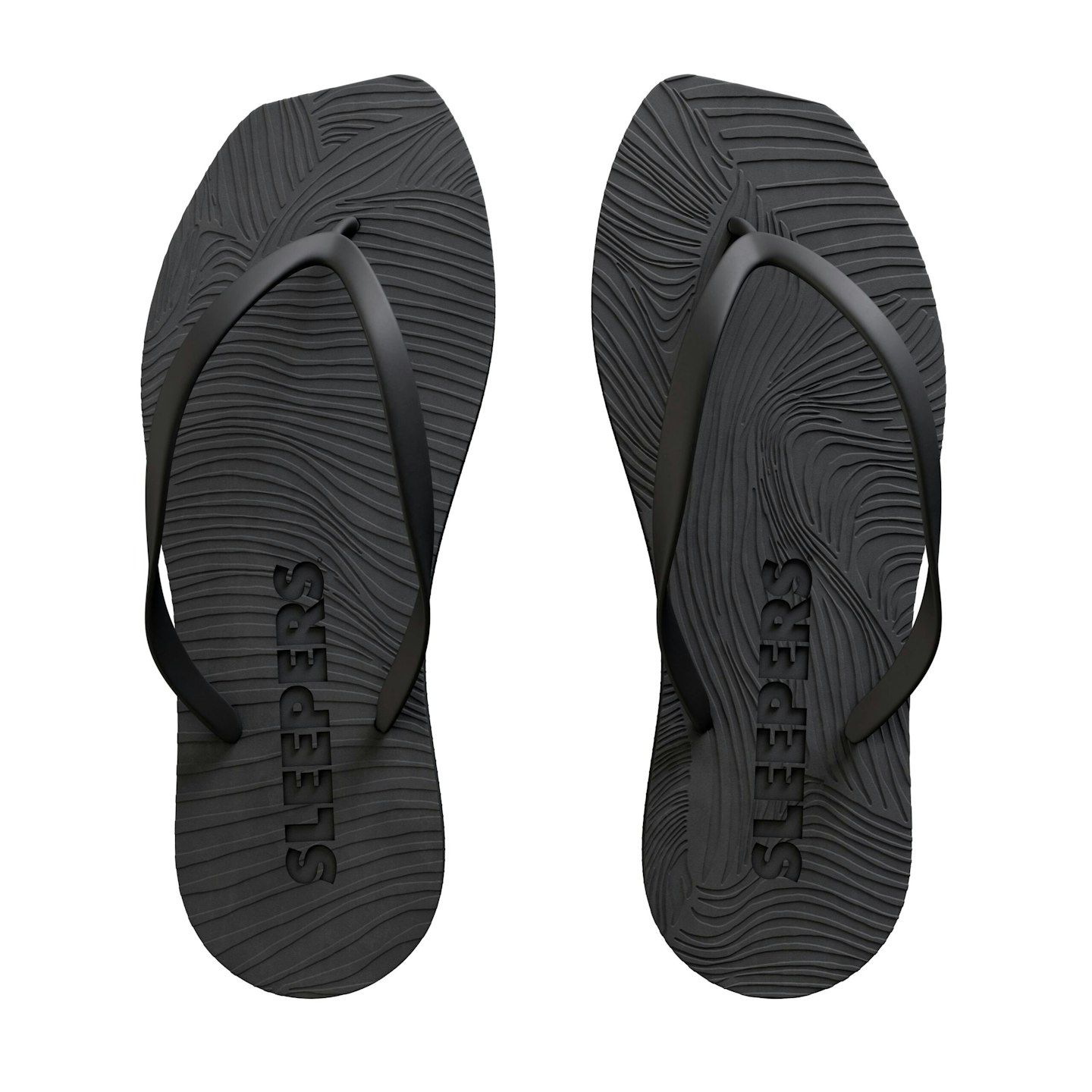 sleepers black flipflops