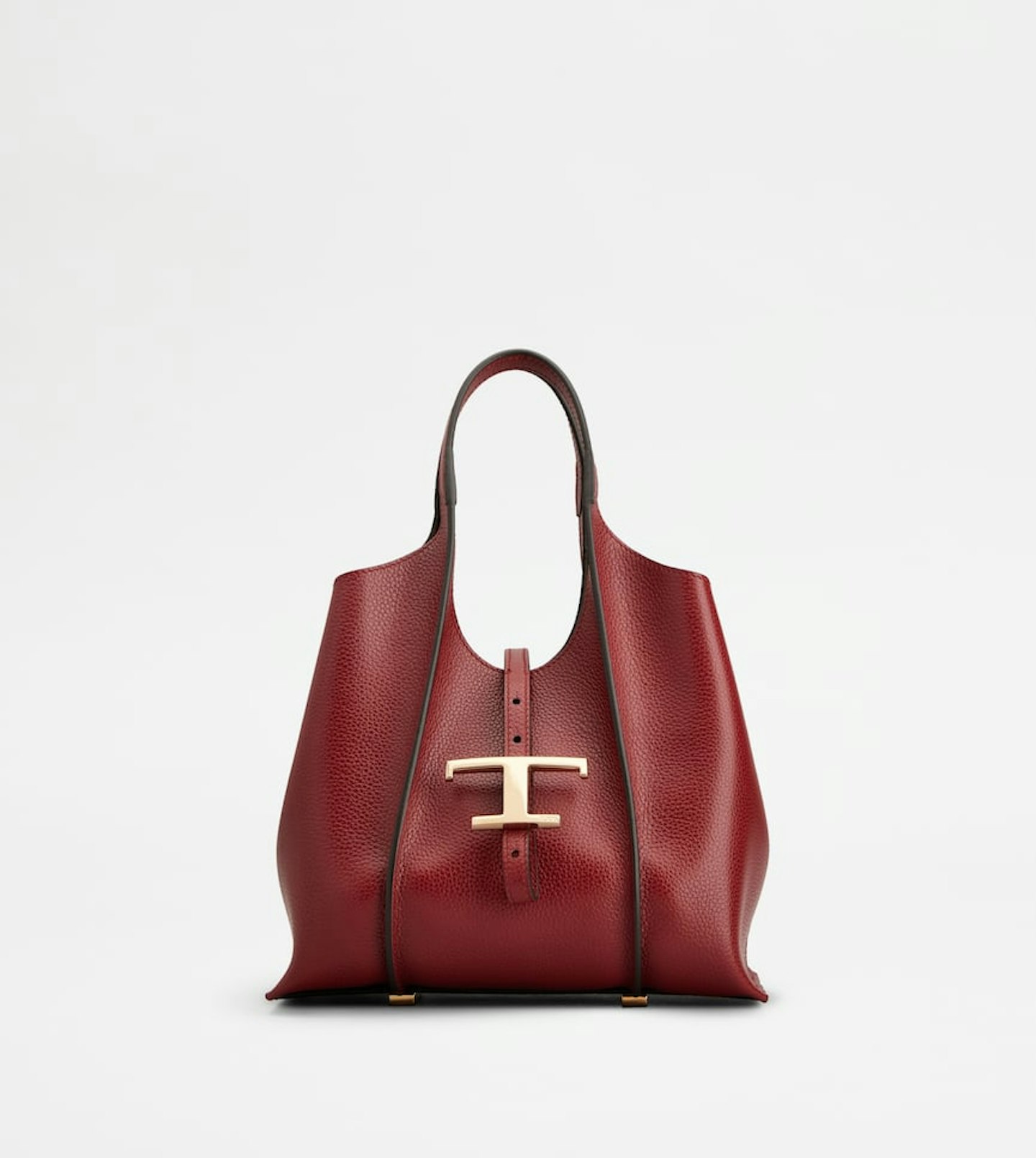 Tod's T Timeless Shopping Bag in Leather Mini in Red