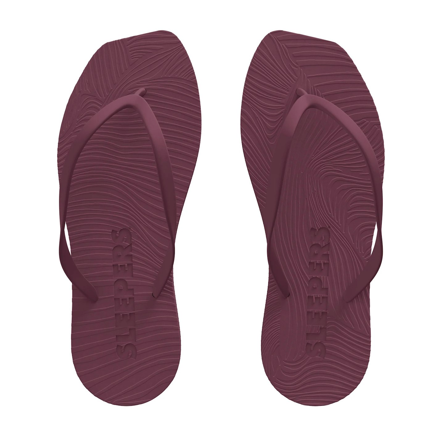 sleepers burgundy flipflops