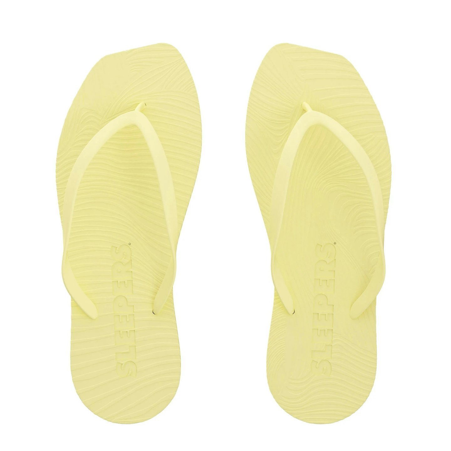 sleepers yellow flipflops