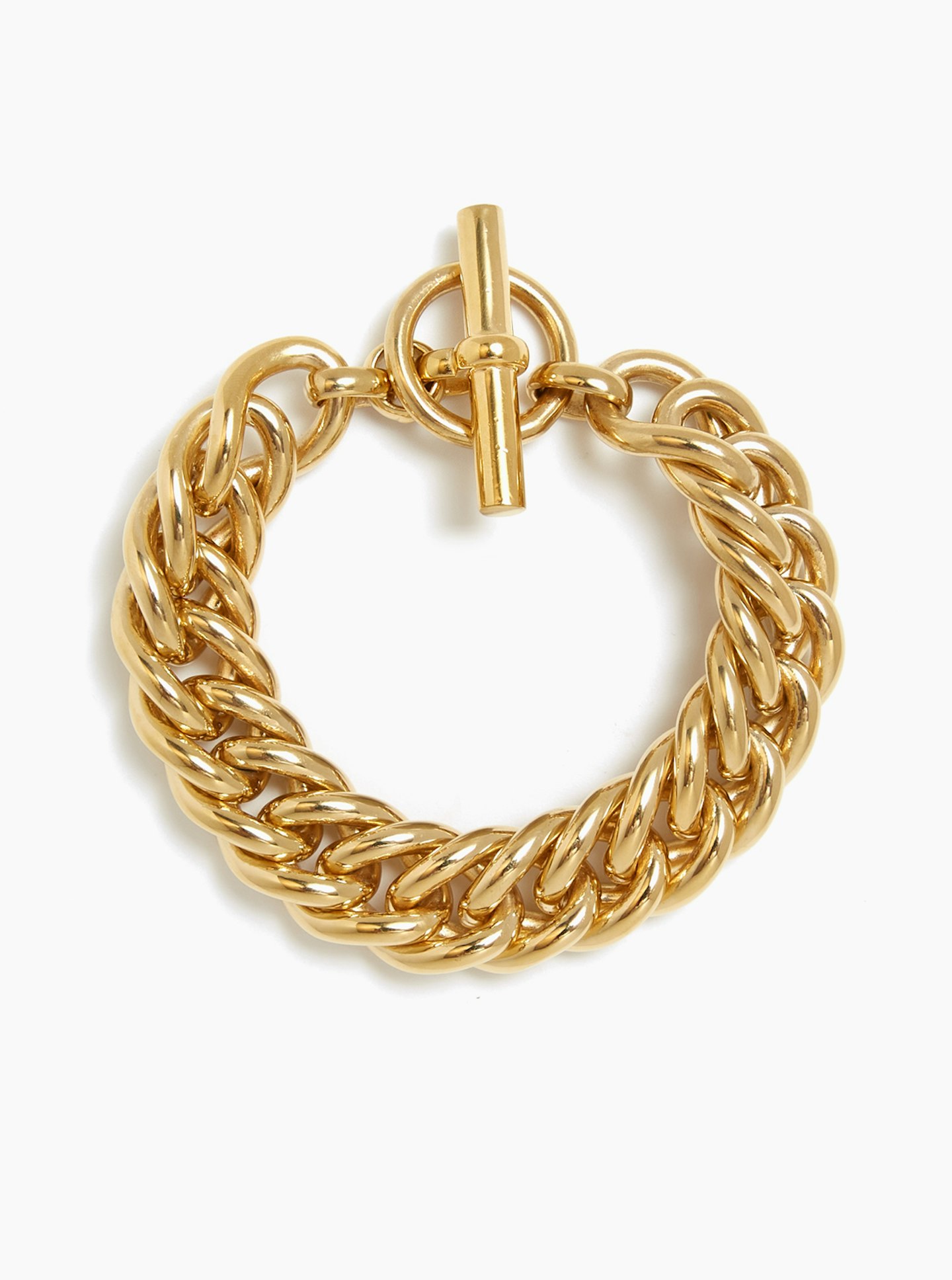 Tilly Sveaas Medium Gold Curb Link Bracelet