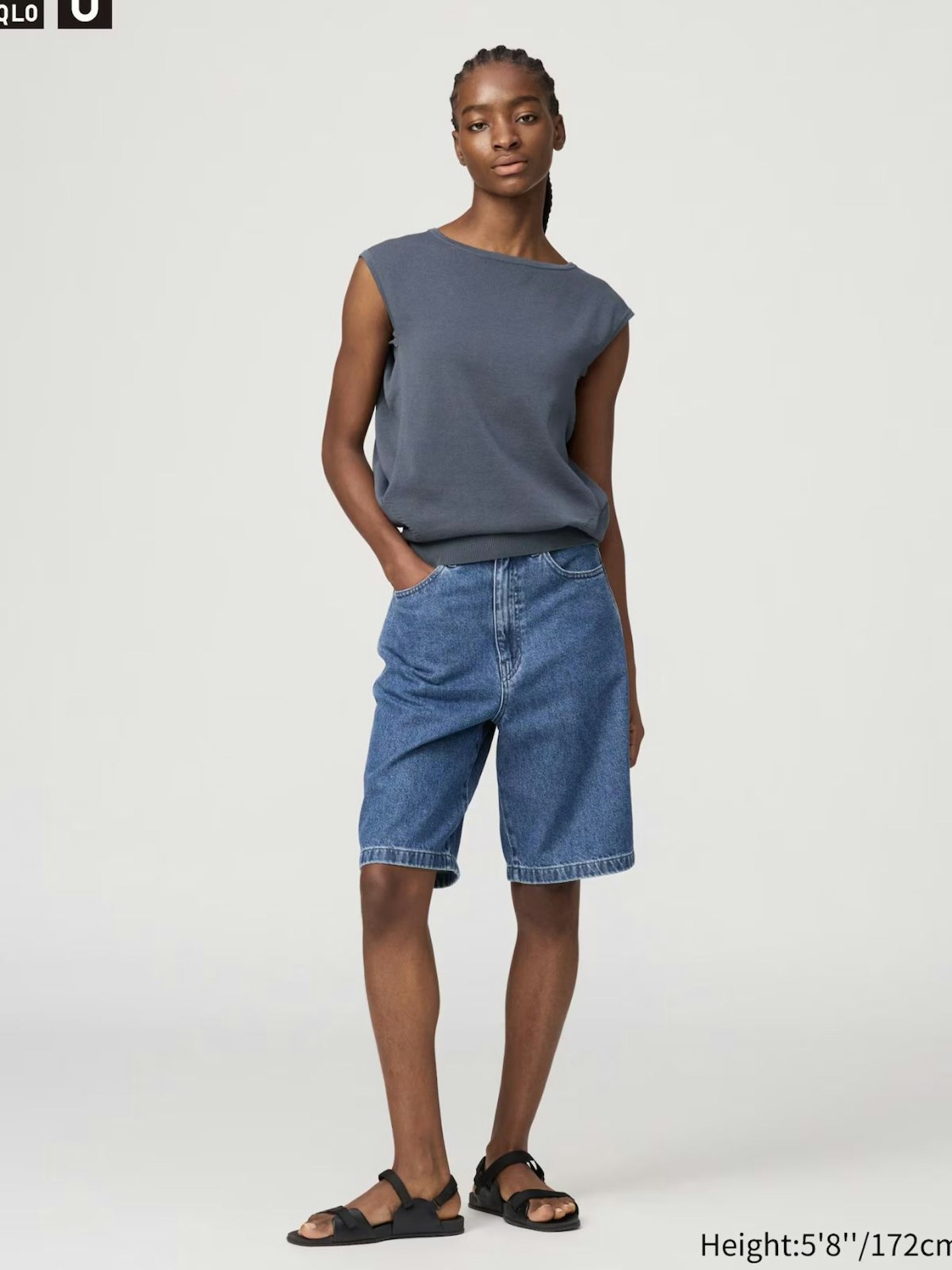 Denim Bermuda Shorts - Blue